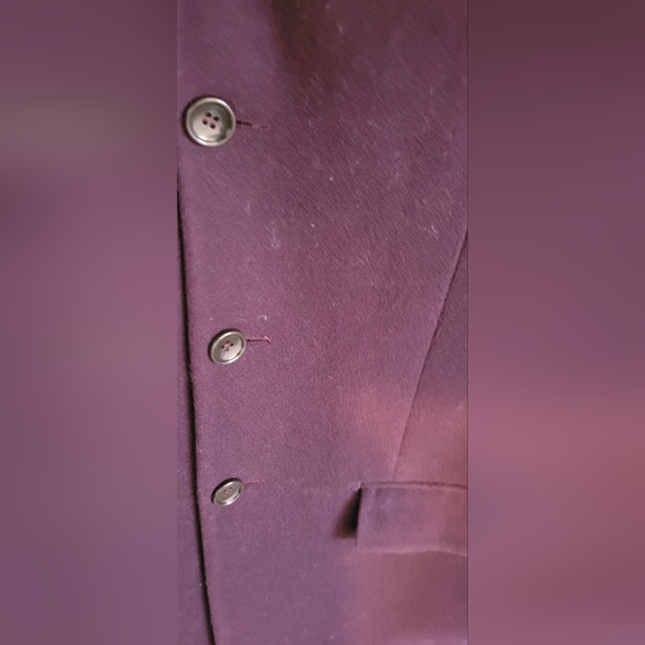 Giorgio Sappini Bergundy Red 100% Worsted Wool Suit Jacket - Picture 4 of 8